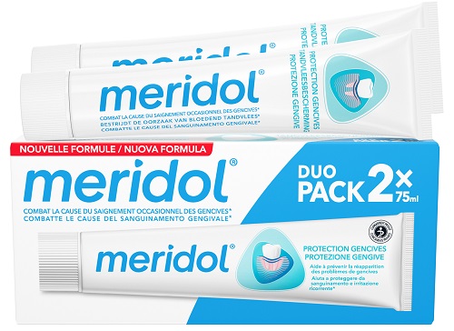 MERIDOL DENTIFRICIO BITUBO 75 ML X 2 - Farmacia Nuova Dr.ssa Gabriella Catellani