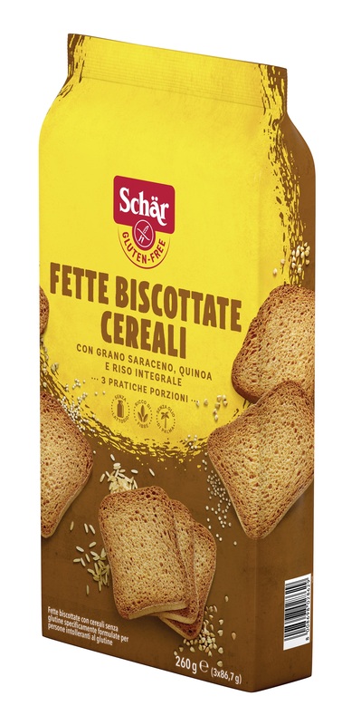 SCHAR FETTE BISCOTTATE CEREALI 3 PORZIONI DA 86,7 G - Farmacia Nuova Dr.ssa Gabriella Catellani