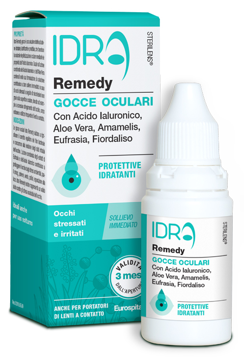GOCCE OCULARI PROTETTIVE IDRATANTI STERILENS IDRA REMEDY CON ACIDO IALURONICO E ALOE VERA 10 ML - Farmacia Nuova Dr.ssa Gabriella Catellani