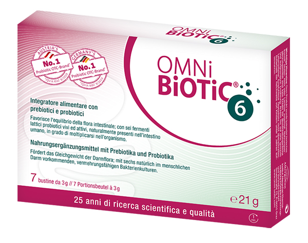 OMNI BIOTIC 6 POLVERE 7 BUSTINE DA 3 G - Farmacia Nuova Dr.ssa Gabriella Catellani