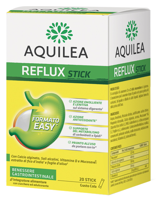 AQUILEA REFLUX 20 STICK MONODOSE - Farmacia Nuova Dr.ssa Gabriella Catellani