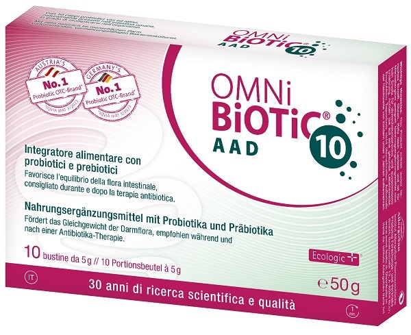 OMNI BIOTIC 10 AAD 10 BUSTINE DA 5 G - Farmacia Nuova Dr.ssa Gabriella Catellani