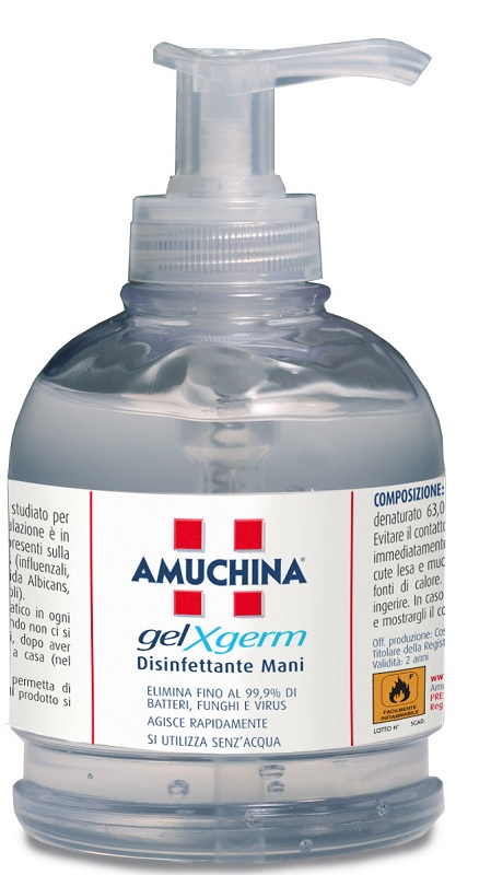 AMUCHINA GEL X-GERM DISINFETTANTE MANI 250 ML - Farmacia Nuova Dr.ssa Gabriella Catellani