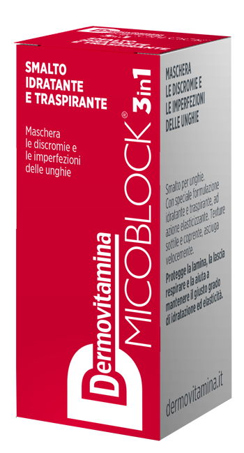 DERMOVITAMINA MICOBLOCK 3 IN 1 SMALTO IDRATANTE E TRASPIRANTE ROSSO 5 ML - Farmacia Nuova Dr.ssa Gabriella Catellani
