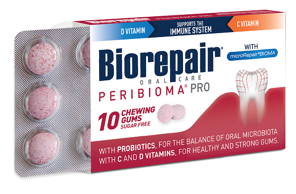 BIOREPAIR PERIBIOMA GOMME MASTICABILI 10 COMPRESSE DA 1,2 G - Farmacia Nuova Dr.ssa Gabriella Catellani