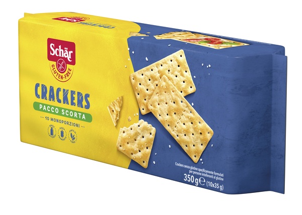 SCHAR CRACKERS SENZA LATTOSIO PACCO SCORTA 10 MONOPORZIONI DA 35 G - Farmacia Nuova Dr.ssa Gabriella Catellani
