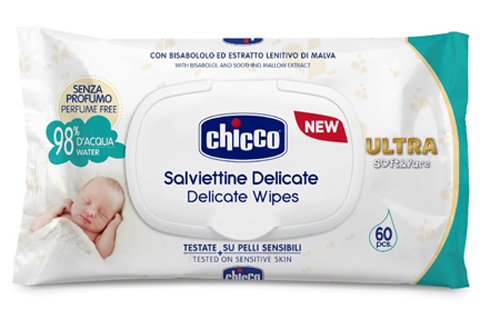 CHICCO COSMETICO SALVIETTE 60 PEZZI NO PROFUNO - Farmacia Nuova Dr.ssa Gabriella Catellani