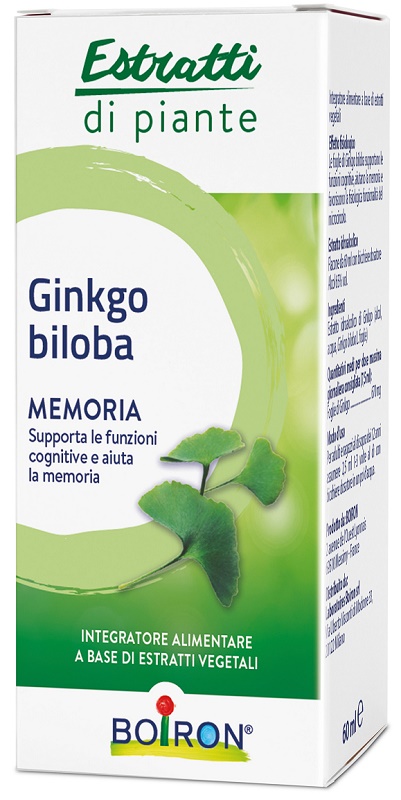 GINKGO BILOBA BOIRON ESTRATTO IDROALCOLICO 60 ML - Farmacia Nuova Dr.ssa Gabriella Catellani