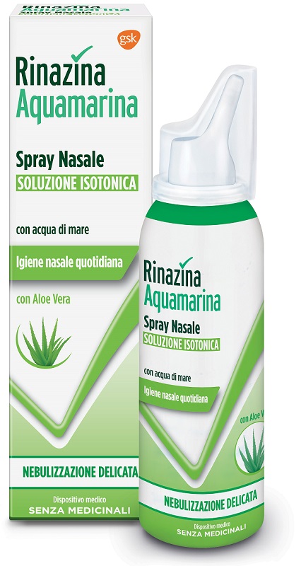 RINAZINA AQUAMARINA ISOTONICA ALOE SPRAY NEBULIZZAZIONE DELICATA 100 ML - Farmacia Nuova Dr.ssa Gabriella Catellani
