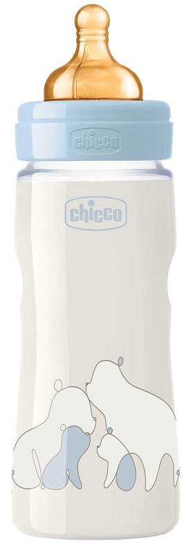 CHICCO BIBERON ORIGINAL 330ML TOUCH REGULAR BOY CON TETTARELLA IN CAUCCIU' - Farmacia Nuova Dr.ssa Gabriella Catellani