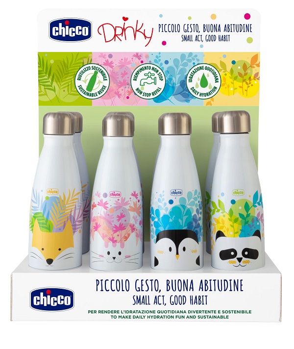 CHICCO BORRACCIA INOX 350 ML - Farmacia Nuova Dr.ssa Gabriella Catellani