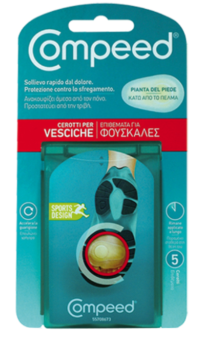 COMPEED CEROTTI PER VESCICHE PIANTA PIEDE SPORT 5 PEZZI - Farmacia Nuova Dr.ssa Gabriella Catellani
