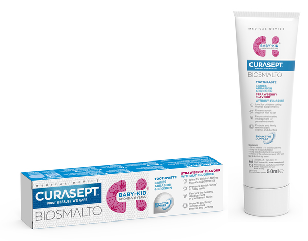 CURASEPT BIOSMALTO BABY KID SENZA FLUORO 50 ML - Farmacia Nuova Dr.ssa Gabriella Catellani