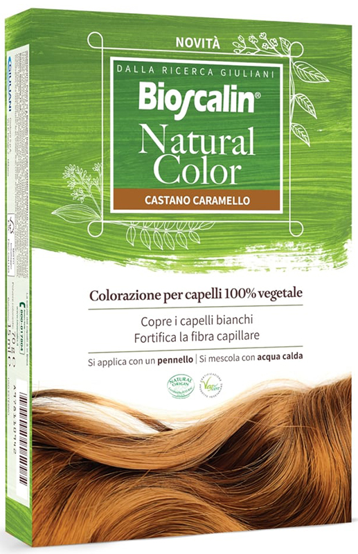 BIOSCALIN NATURAL COLOR CASTANO CARAMELLO 70 G - Farmacia Nuova Dr.ssa Gabriella Catellani