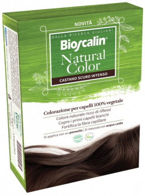BIOSCALIN NATURAL COLOR CASTANO SCURO INTENSO 70 G - Farmacia Nuova Dr.ssa Gabriella Catellani
