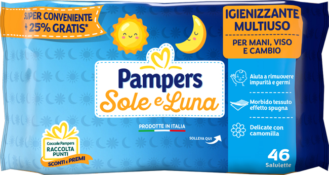 WIPES SOLE & LUNA 46 PEZZI - Farmacia Nuova Dr.ssa Gabriella Catellani