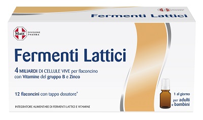 MATT DIVISIONE PHARMA FERMENTI LATTICI 4 MILIARDI CELLULE VIVE 12 FLACONCINI CON TAPPO DOSATORE 7 ML - Farmacia Nuova Dr.ssa Gabriella Catellani