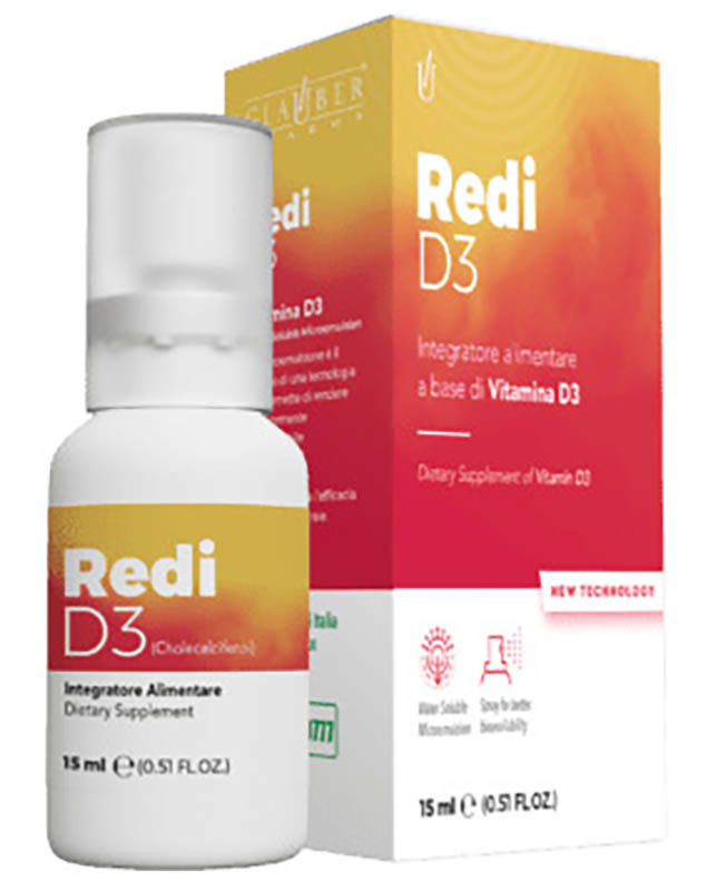 REDI-D3 SPRAY GLAUBER 15 ML - Farmacia Nuova Dr.ssa Gabriella Catellani
