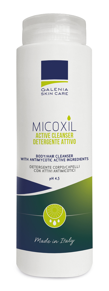 MICOXIL ACTIVE CLEANSER DETERGENTE PER CORPO E CAPELLI PH 4,5 250 ML - Farmacia Nuova Dr.ssa Gabriella Catellani