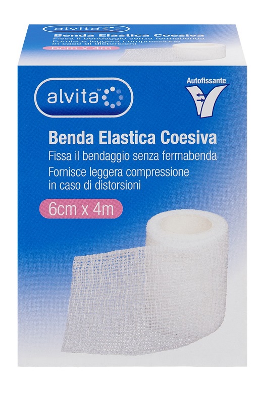 BENDA ELASTICA AUTOADESIVA ALVITA 6X4CM - Farmacia Nuova Dr.ssa Gabriella Catellani