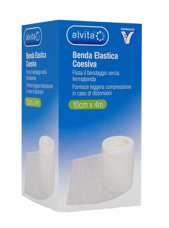 BENDA ELASTICA AUTOADESIVA ALVITA 10X4CM - Farmacia Nuova Dr.ssa Gabriella Catellani