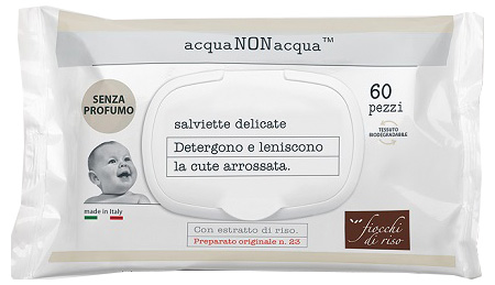 FIOCCHI DI RISO ACQUA NON ACQUA SENZA PROFUMO 60 SALVIETTE - Farmacia Nuova Dr.ssa Gabriella Catellani