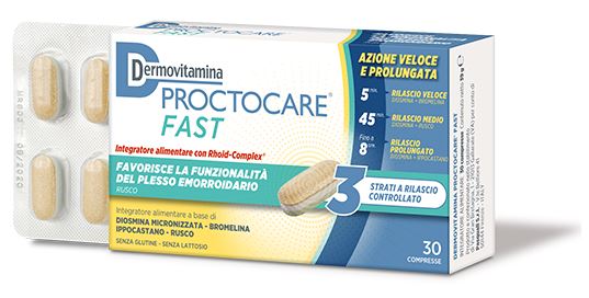 DERMOVITAMINA PROCTOCARE FAST 30 COMPRESSE - Farmacia Nuova Dr.ssa Gabriella Catellani
