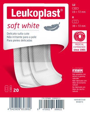 LEUKOPLAST SOFT WHITE 20 PEZZI ASSORTITI - Farmacia Nuova Dr.ssa Gabriella Catellani