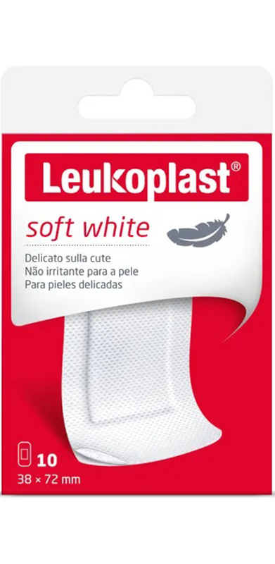 LEUKOPLAST SOFT WHITE 72 X 38 CM 10 PEZZI - Farmacia Nuova Dr.ssa Gabriella Catellani
