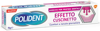 POLIDENT FISSATIVO EFFETTO CUSCINETTO ADESIVO PER PROTESI DENTALI 70 G - Farmacia Nuova Dr.ssa Gabriella Catellani
