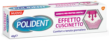 POLIDENT FISSATIVO EFFETTO CUSCINETTO ADESIVO PER PROTESI DENTALI 40 G - Farmacia Nuova Dr.ssa Gabriella Catellani