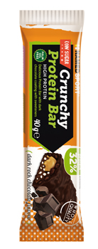 CRUNCHY PROTEINBAR DARK ROCK CHOCOLATE BARRETTA 40 G - Farmacia Nuova Dr.ssa Gabriella Catellani