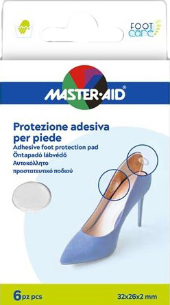 PROTEZIONE ADESIVA MASTER-AID FOOTCARE TRASPARENTE MIX 6 PEZZI A5 - Farmacia Nuova Dr.ssa Gabriella Catellani
