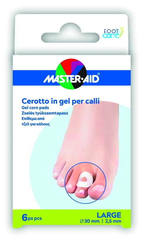 CEROTTO PROTEZIONE CALLI MASTER-AID FOOTCARE IN GEL LARGE 6 PEZZI B11 - Farmacia Nuova Dr.ssa Gabriella Catellani
