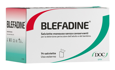 BLEFADINE 14 SALVIETTE MONOUSO PER DETERSIONE PERIOCULARE - Farmacia Nuova Dr.ssa Gabriella Catellani