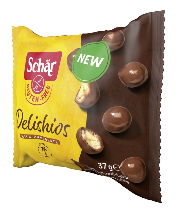 SCHAR DELISHIOS CEREALI RICOPERTI CON CIOCCOLATO AL LATTE 37 G - Farmacia Nuova Dr.ssa Gabriella Catellani