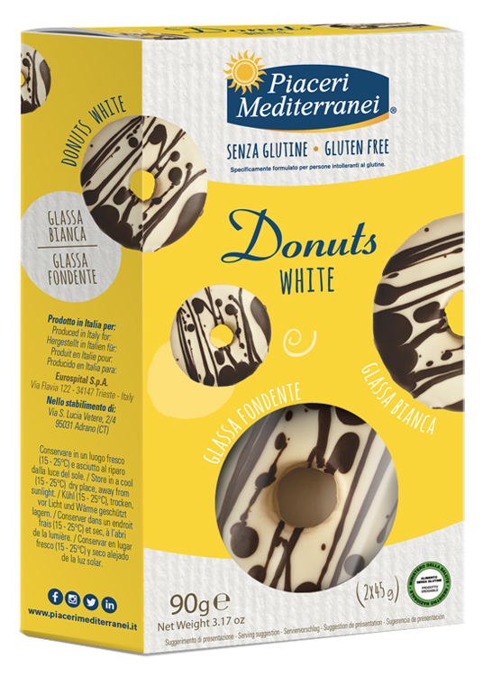 PIACERI MEDITERRANEI DONUTS WHITE 90 G - Farmacia Nuova Dr.ssa Gabriella Catellani
