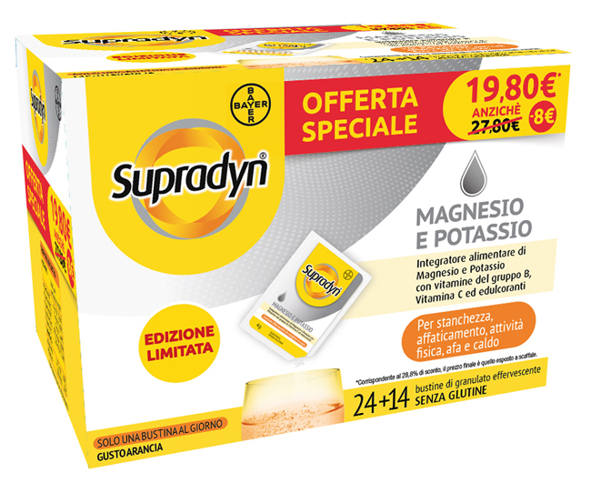 SUPRADYN MAGNESIO E POTASSIO LIMITED EDITION 14 + 24 BUSTINE - Farmacia Nuova Dr.ssa Gabriella Catellani