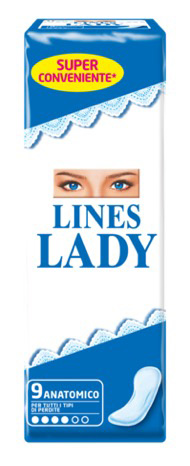 LINES LADY ASSORBENTE ANATOMICO 9 PEZZI - Farmacia Nuova Dr.ssa Gabriella Catellani