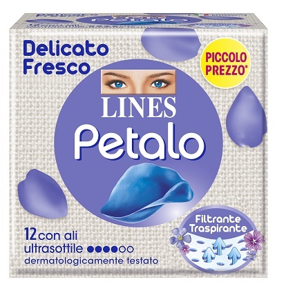 LINES PETALO BLU ASSORBENTE CON ALI 12 PEZZI - Farmacia Nuova Dr.ssa Gabriella Catellani