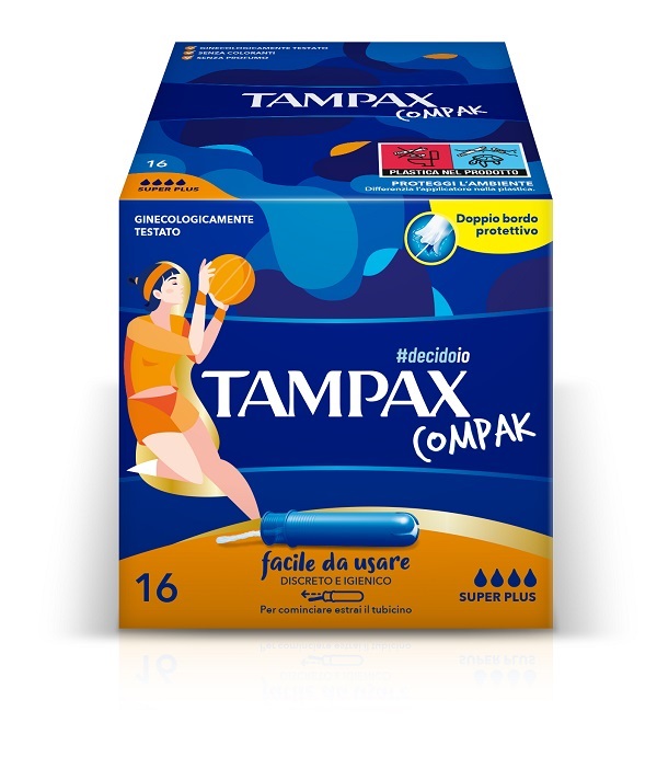 TAMPAX COMPAK ASSORBENTE INTERNO SUPER PLUS 16 PEZZI - Farmacia Nuova Dr.ssa Gabriella Catellani