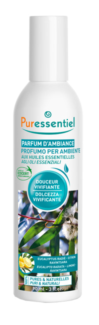 PURESSENTIEL PROFUMO AMBIENTE DOLCEZZA VIVIFICANTE ECOCERT 90 ML - Farmacia Nuova Dr.ssa Gabriella Catellani