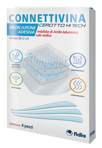 CEROTTO CONNETTIVINA HITECH 8 X 12 CM 4 PEZZI - Farmacia Nuova Dr.ssa Gabriella Catellani