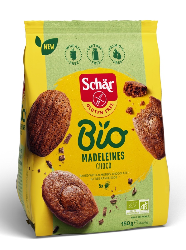 SCHAR BIO MADELEINES CHOCO 5 MONOPORZIONI DA 30 G - Farmacia Nuova Dr.ssa Gabriella Catellani