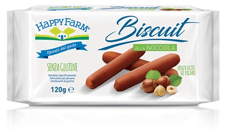 HAPPY FARM BISCUIT NOCCIOLA 120 G - Farmacia Nuova Dr.ssa Gabriella Catellani