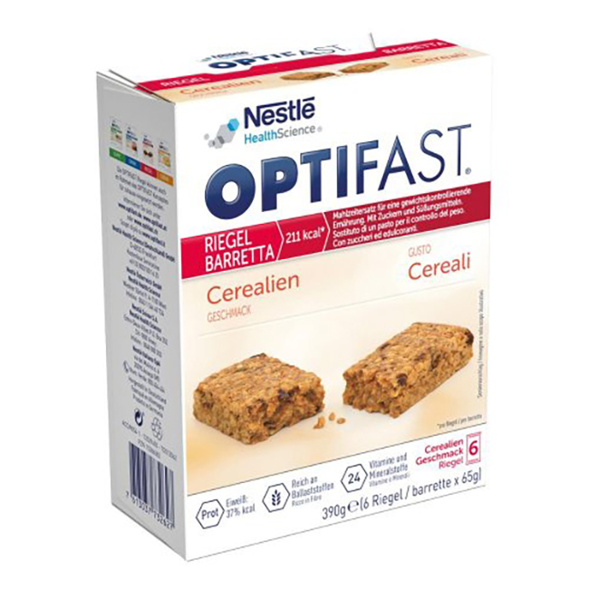 OPTIFAST BARRETTA AI CEREALI 6X65 G - Farmacia Nuova Dr.ssa Gabriella Catellani