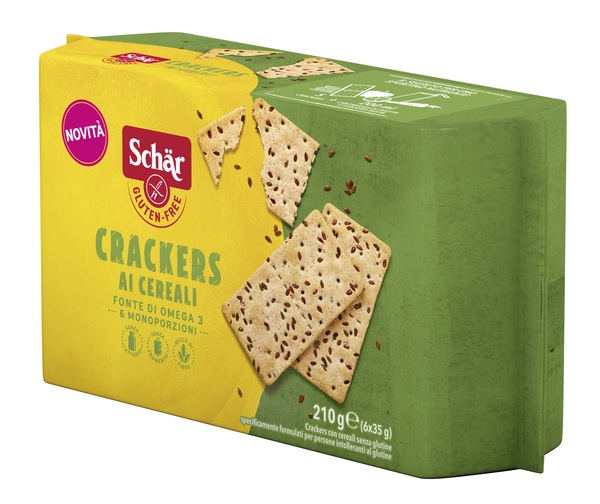 SCHAR CRACKERS CEREALI SENZA LATTOSIO 6 MONOPORZIONI DA 35 G - Farmacia Nuova Dr.ssa Gabriella Catellani