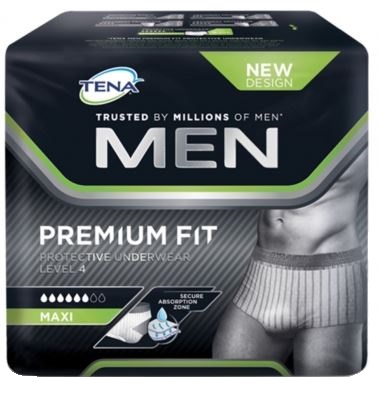 MUTANDINA ASSORBENTE MASCHILE TENA MEN PREMIUM FIT LIVELLO 4 S/M 10 PEZZI - Farmacia Nuova Dr.ssa Gabriella Catellani
