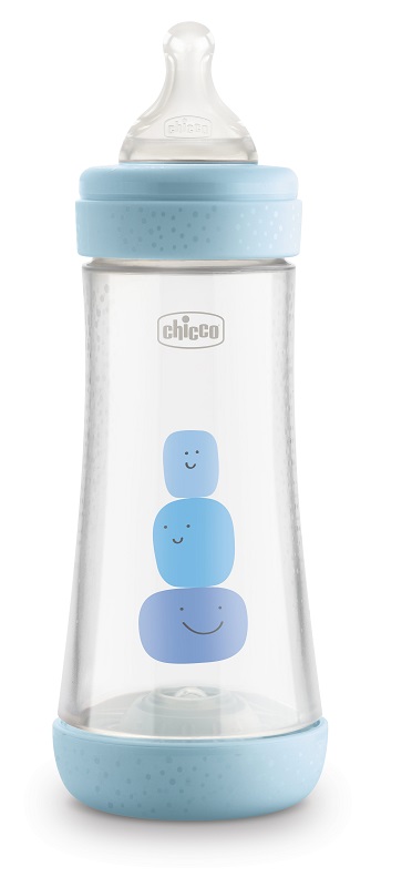 CHICCO BIBERON PERFECT 5 BOY 300 ML IN SILICONE 3 FORI - Farmacia Nuova Dr.ssa Gabriella Catellani