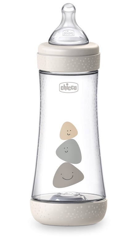 CHICCO BIBERON PERFECT 5 UNISEX 300 ML IN SILICONE 3 FORI - Farmacia Nuova Dr.ssa Gabriella Catellani